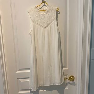 Halter neck white dress